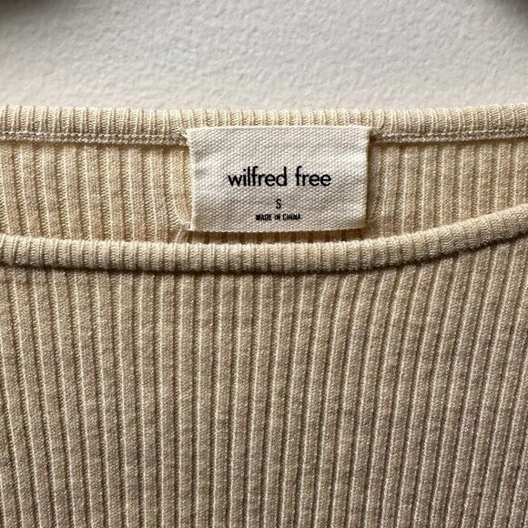 Wilfred Free Cut-Out Knit Midi Dress - Picture 2 of 3